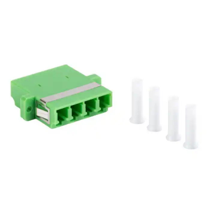 Adaptor retea fibra optica cu conectori LC/APC, Lanberg 43374, SM, QUAD, verde Mai ieftin