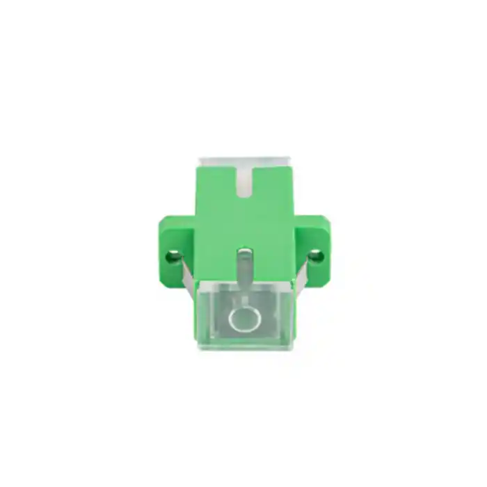 Adaptor retea fibra optica cu conectori SC/APC, Lanberg 43380, SM SIMPLEX, cu capace transparente, verde Ofertă exclusivă