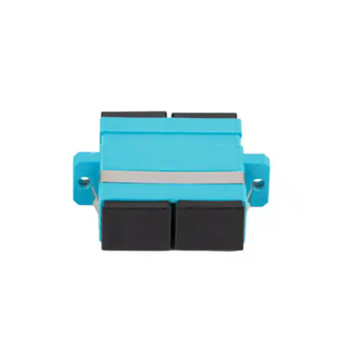 Adaptor retea fibra optica cu conectori SC/UPC, Lanberg 43372, MM DUPLEX OM3, turcoaz Ieftin