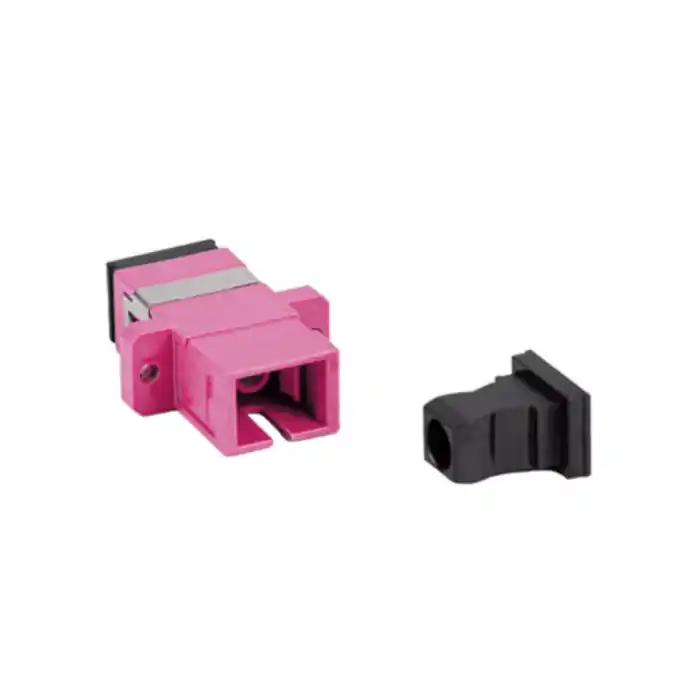 Adaptor retea fibra optica cu conectori SC/UPC, Lanberg 43369, MM SIMPLEX OM4, violet Livrare rapidă