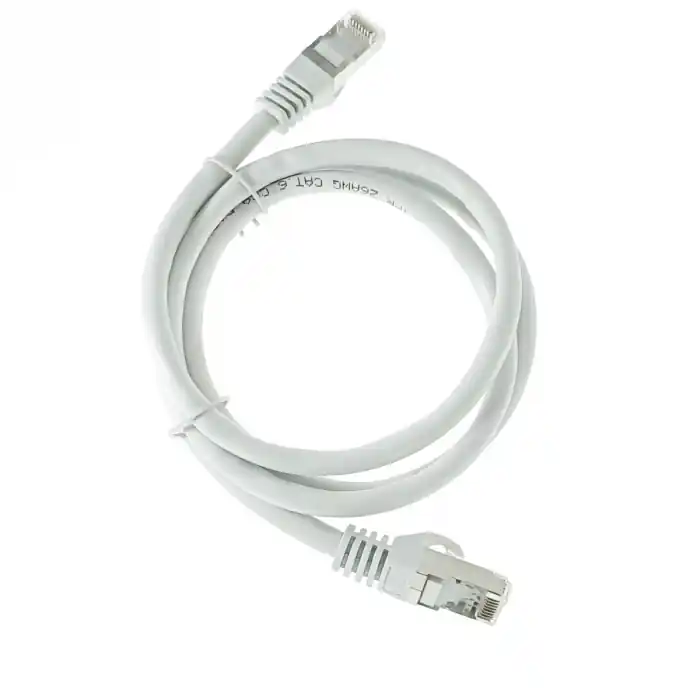 Bestseller Cablu retea-patchcord CAT6 FTP, Lanberg 43614, 2 X RJ45, lungime 1m, AWG26, 10Gb/s-250MHz, de legatura retea, ethernet, gri