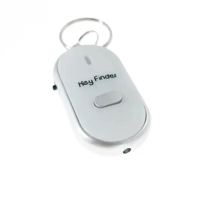 Preț mic Localizator chei Blow 11947, tip breloc, cu inel de prindere, semnalizare audio si vizuala cu LED, alb cu argintiu