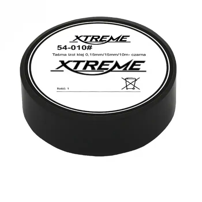 Banda izolatoare adeziva, XTREME 07065, 0.15mmx15mm, 10m lungime, PVC, neagra Cel mai vândut