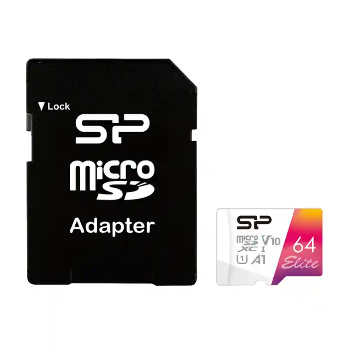 Retur gratuit Card de memorie MicroSDXC 64 Gb, Silicon Power Elite, UHS-I U1, A1, clasa 10, cu adaptor