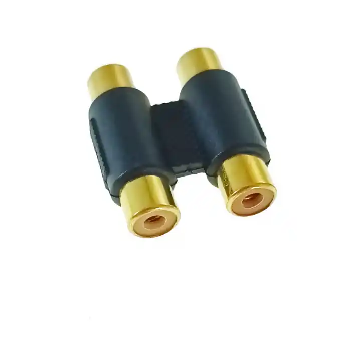 Adaptor audio 2xRCA mama la 2xRCA mama, Xtreme 02597, de prelungire si conectare, placat cu aur Expediere rapidă
