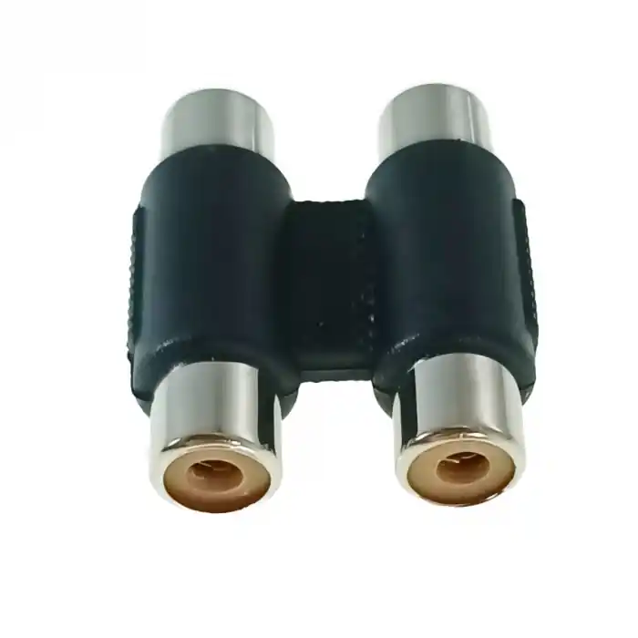 Chilipir Adaptor audio 2xRCA mama la 2xRCA mama, Xtreme 02596, de prelungire si conectare, negru