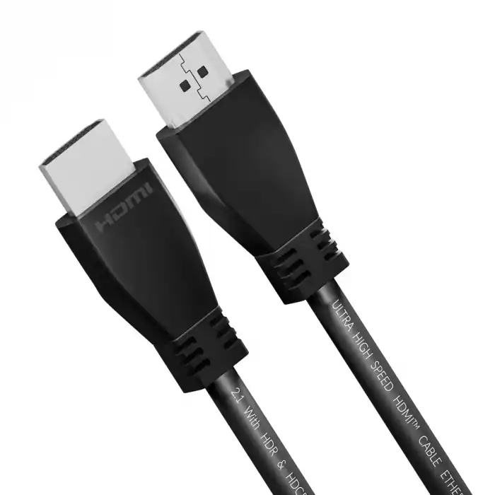 Cablu premium HDMI v.2.1 8K-60Hz, 4K-120Hz, 1.5m lungime, Omega 45297, 48Gbps, HDR, Ethernet, eARC, negru Doar azi