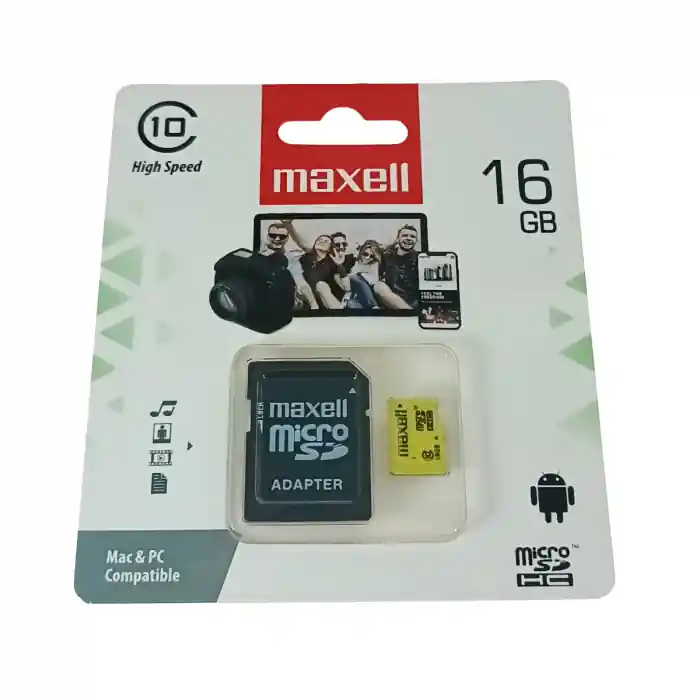 Card de memorie microSDHC 16 Gb clasa 10 UHS-I, Maxell 74523, cu adaptor SD Comandă acum