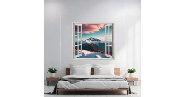 Ofertă exclusivă Folie Imprimata Color Pentru Decor Perete Locuinta, Dimensiune 125 X 110Cm, Model: View To Haven 36