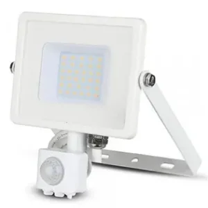 Cel mai vândut Reflector Led Smd 30w 4000k Ip44 Cu Senzor Miscare - Alb