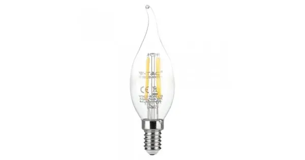Bec E14 Cu Filament Led 4w 3000k Disponibil imediat