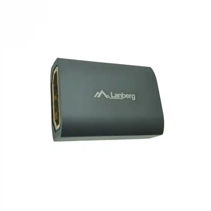 Adaptor HDMI mama la HDMI mama, 8K, Lanberg 44094, DSC, eARC, HDR, carcasa aluminiu, argintiu Discount