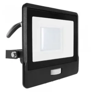 Premium Reflector Led Smd 30w 6400k Ip65 Cu Senzor Miscare - Negru