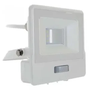 Reflector Led Smd 10w 6400k Ip65 Cu Senzor Miscare - Alb Chilipir
