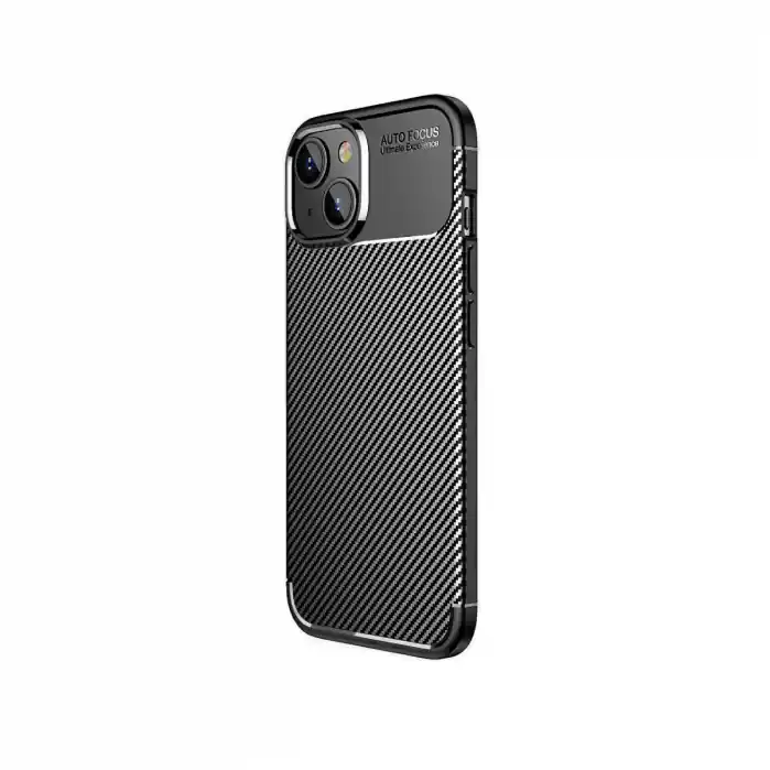 Husa Enviro Carbon, compatibila Xiaomi Redmi Note 13 4G, ultra slim, protectie spate telefon, AT-04497, in cutie, neagra Doar azi
