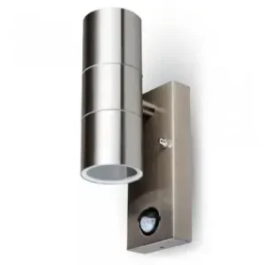 Corp Iluminat Soclu 2xgu10 Ip44 Cu Senzor Miscare Inox Plată sigură