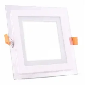 Corp Iluminat Led Patrat Incorporabil 12w 6400k Alb Rece, Sticla Ofertă