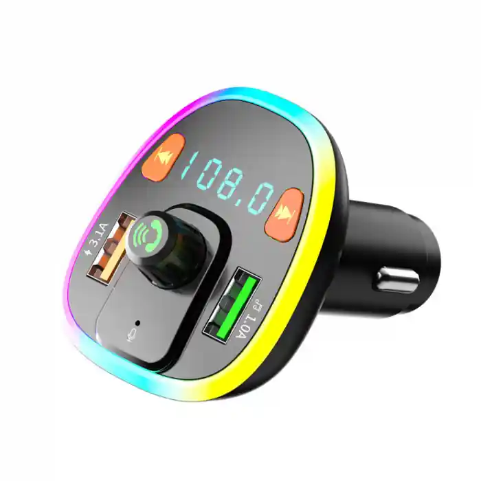 Nu rata Transmitator FM Bluetooth v 5.0, MP3, WMA, FM 87.5 - 108 MHz, 2 x USB, incarcare 3.1A, cititor TF, apeluri handsfree, MXTF-03