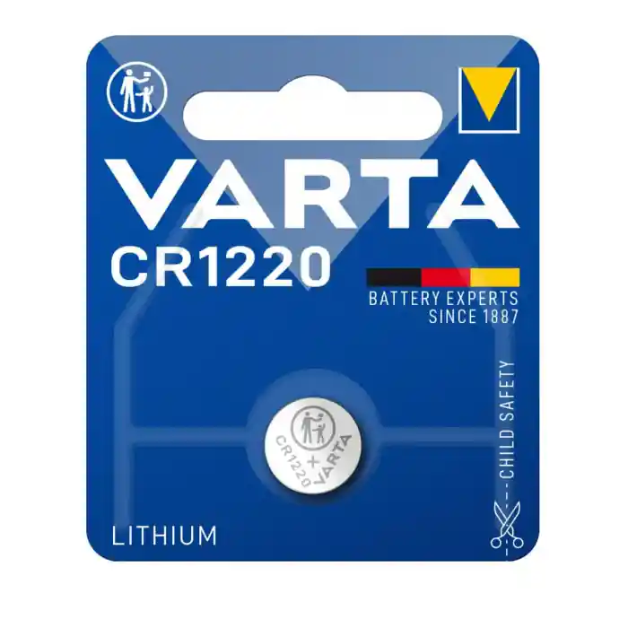 Baterie Litiu 3V CR1220, tip moneda, Varta 27689, in blister Reducere de preț