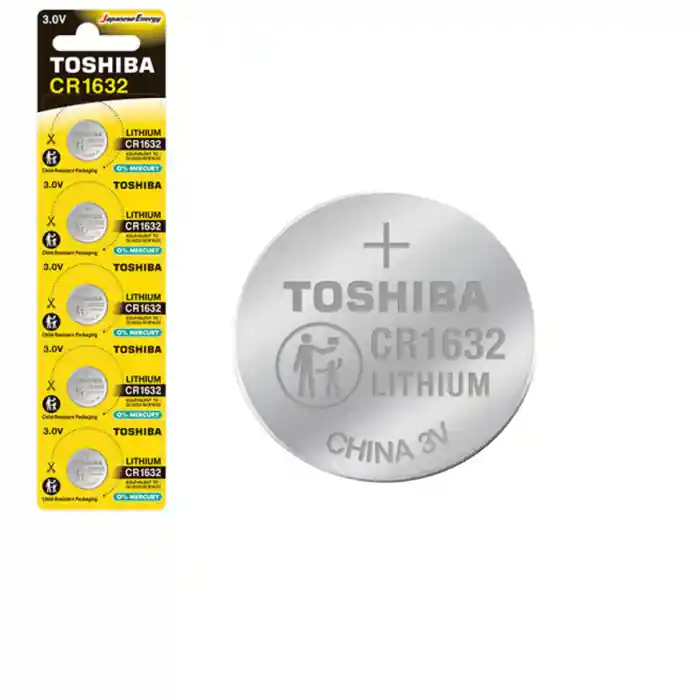 Bestseller Set 5 baterii Litiu 3V CR1632, tip moneda, Toshiba 10811, in blister
