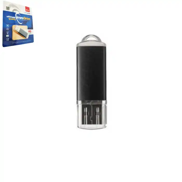 Livrare rapidă Memorie USB Imro 8GB USB 2.0 neagra cu capac transparent si orificiu agatatoare, in blister