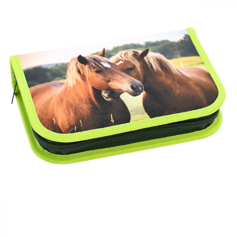 Chilipir Penar Eberhard Faber model Cai, echipat 42 piese, 19,6 x 13,2 x 3,4 cm, cu fermoar, asortat