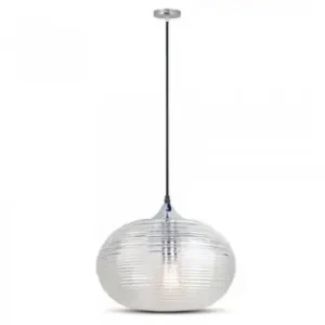 Pendul Tavan 35cm Sticla Trasnparenta - Diamond Livrare gratuită
