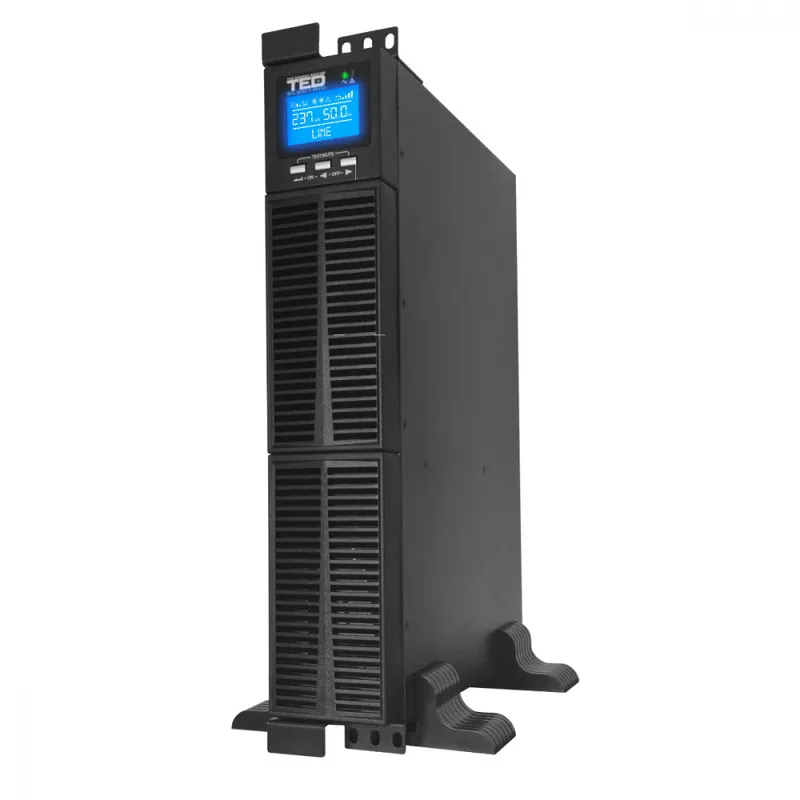 UPS Online Rack/Tower 1000VA 900W Dubla Conversie Sinus Pur 3 Iesiri (Schuko+IEC) Management Remote pentru Retelistica & Servere TED Electric TED004048 Disponibil imediat