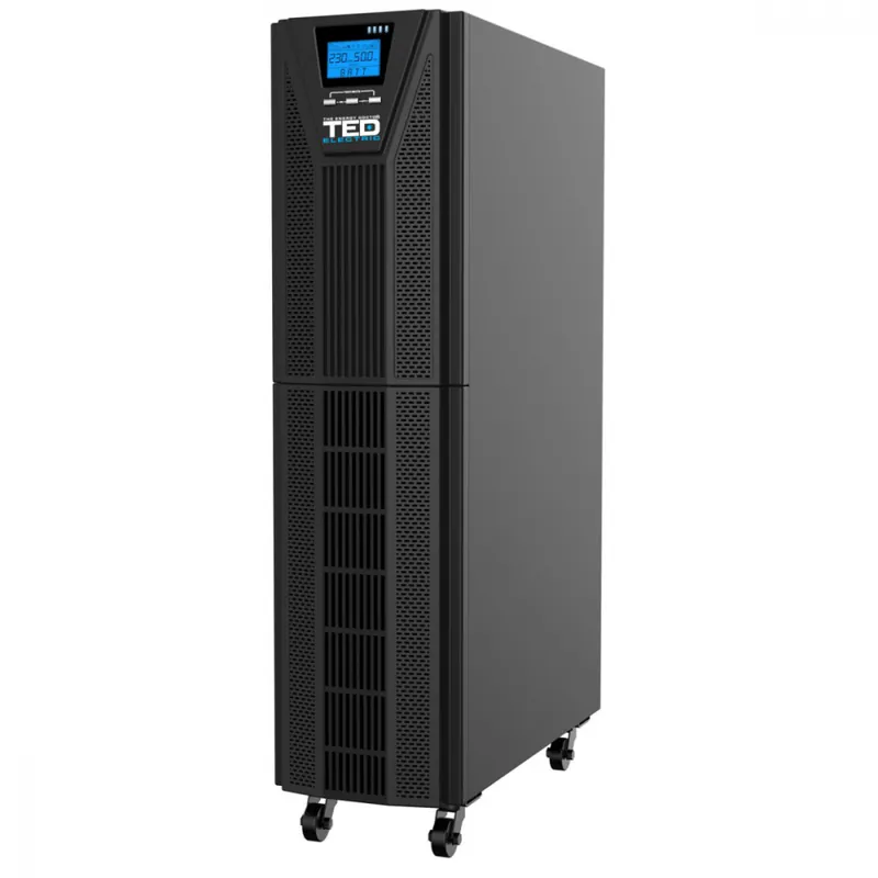 Super ofertă UPS Online 10kVA 10kW Dubla Conversie Sinus Pur Terminal Block Management Remote Integrare SCADA pentru Centre Date & Industrial TED Electric TED004017