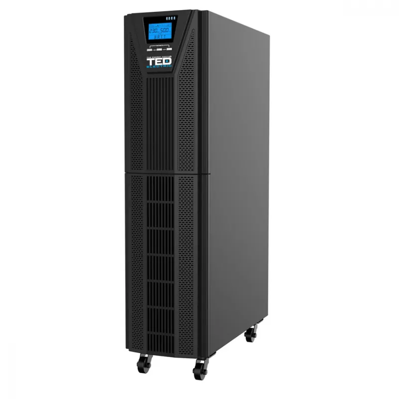 UPS Online 6kVA 6kW Dubla Conversie Sinus Pur Terminal Block Management Remote Integrare SCADA pentru Centre Date & Industrial TED Electric TED004000 Cumpărături sigure