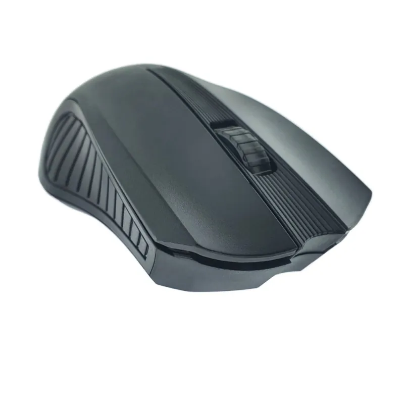 Discount Mouse Wireless 1200 DPI Ergonomic Birou Laptop cu Receptor Nano Integrat, dimensiuni 115 x 70 x 35 mm, negru