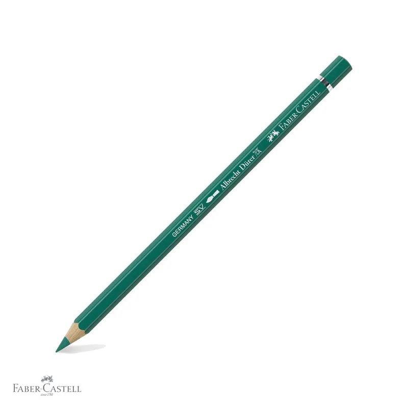 Creion colorat acuarela Faber-Castell Albrecht Durer, verde crom oxid 276, mina 3.8mm, pentru artisti Ofertă specială