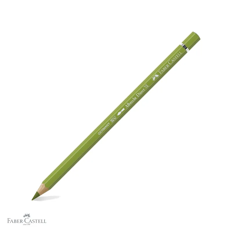 Creion colorat acuarela Faber-Castell Albrecht Durer verde galbui-pamant 168, mina 3.8mm, pentru artisti Ofertă de sezon