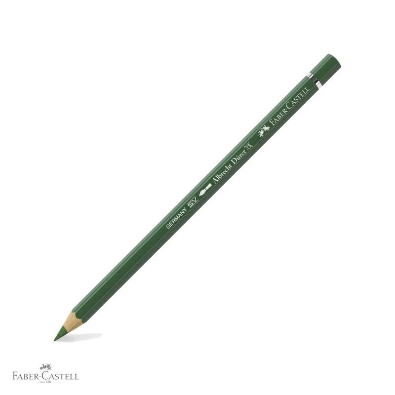 Cel mai bun preț Creion colorat acuarela Faber-Castell Albrecht Durer verde oliv 167, mina 3.8mm, pentru artisti