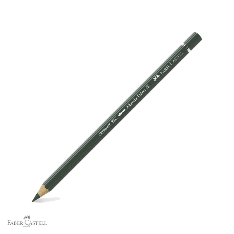 Creion colorat acuarela Faber-Castell Albrecht Durer verde oxid de crom inchis 278, pentru artisti Reducere specială