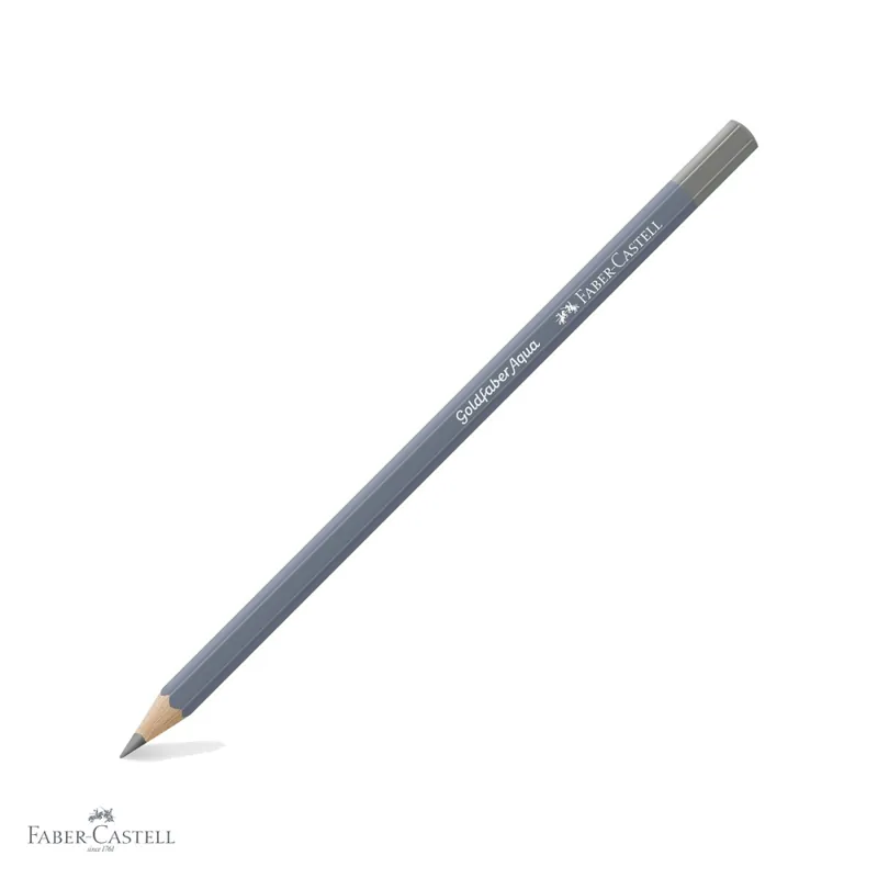 Creion colorat acuarela Faber-Castell Goldfaber, gri cald IV 273, mina 3.3mm, solubil in apa Lichidare de stoc