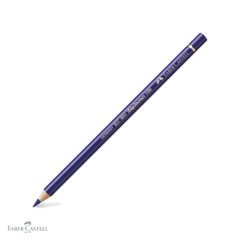 Creion colorat Faber-Castell Polychromos albastru-mov, mina 3.8 mm pe baza de ceara, pentru artisti Comandă acum
