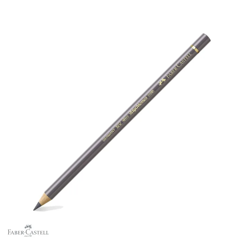 Bestseller Creion colorat profesional Faber-Castell Polychromos, gri cald V, mina moale pe baza de ceara, pentru desen artistic