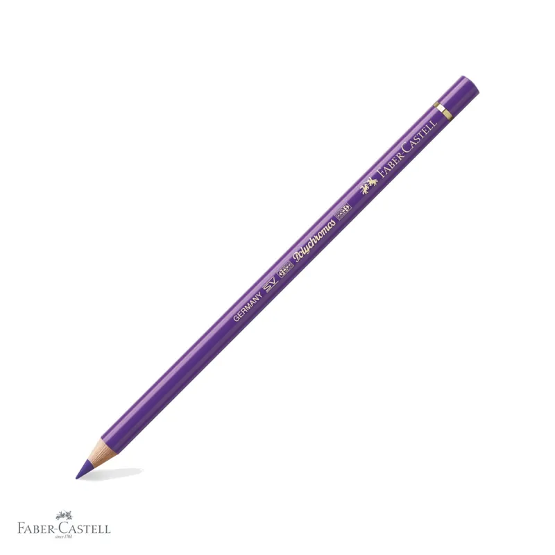 Bestseller Creion colorat Faber-Castell Polychromos violet purpuriu, mina moale pe baza de ceara, pentru desen si grafica artistica