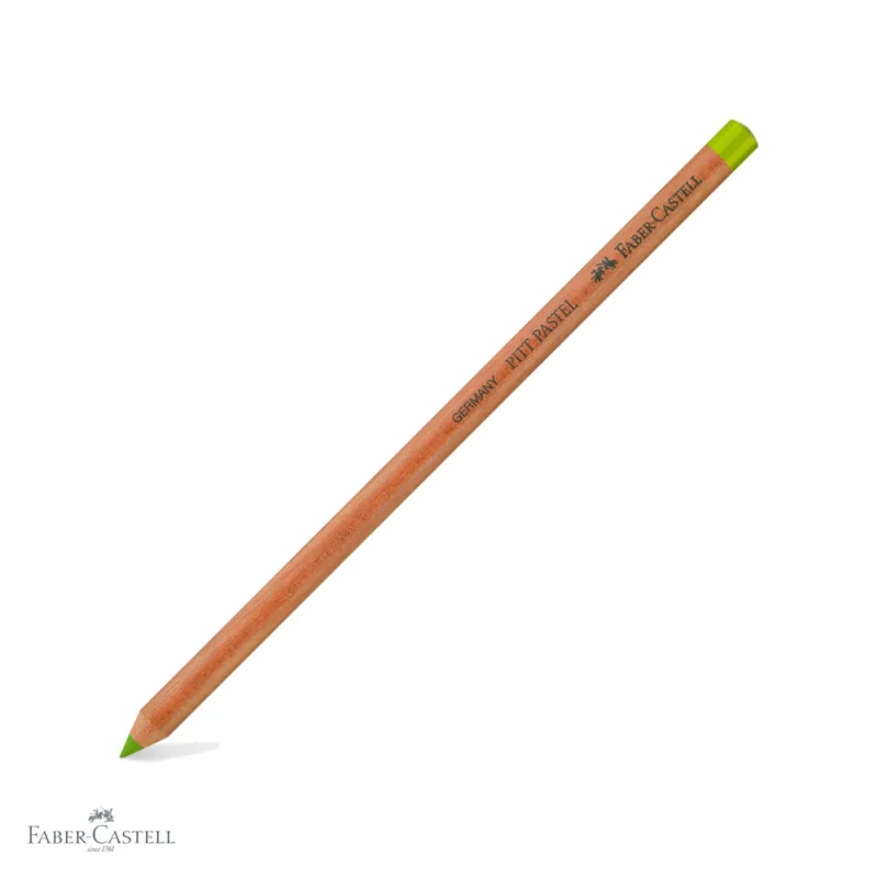 Reducere de preț Creion pastel Pitt Faber-Castell, verde de mai, pe baza de ulei, pentru detalii fine si contururi artistice