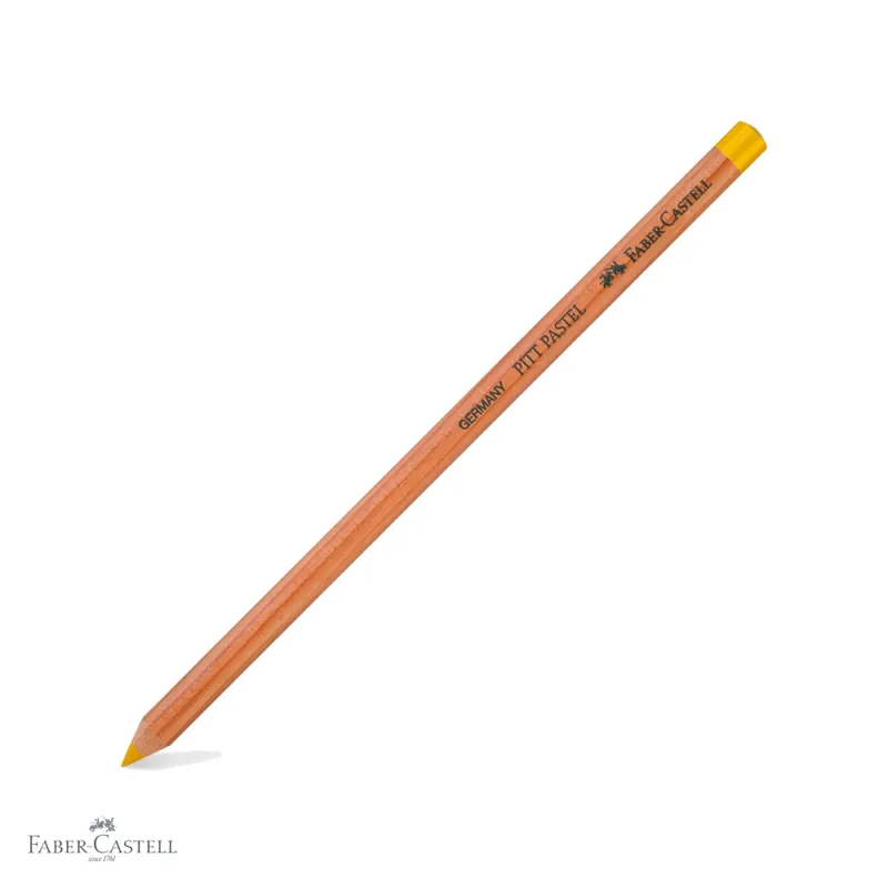 Reduceri Creion pastel uleios Faber-Castell Pitt, galben Napoli inchis, pentru detalii fine si contururi artistice