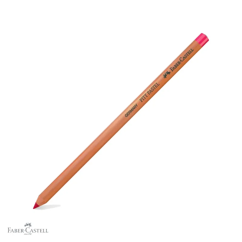 Nu rata Creion pastel Pitt Faber-Castell, rosu stacojiu, pe baza de ulei, pentru detalii fine si contururi