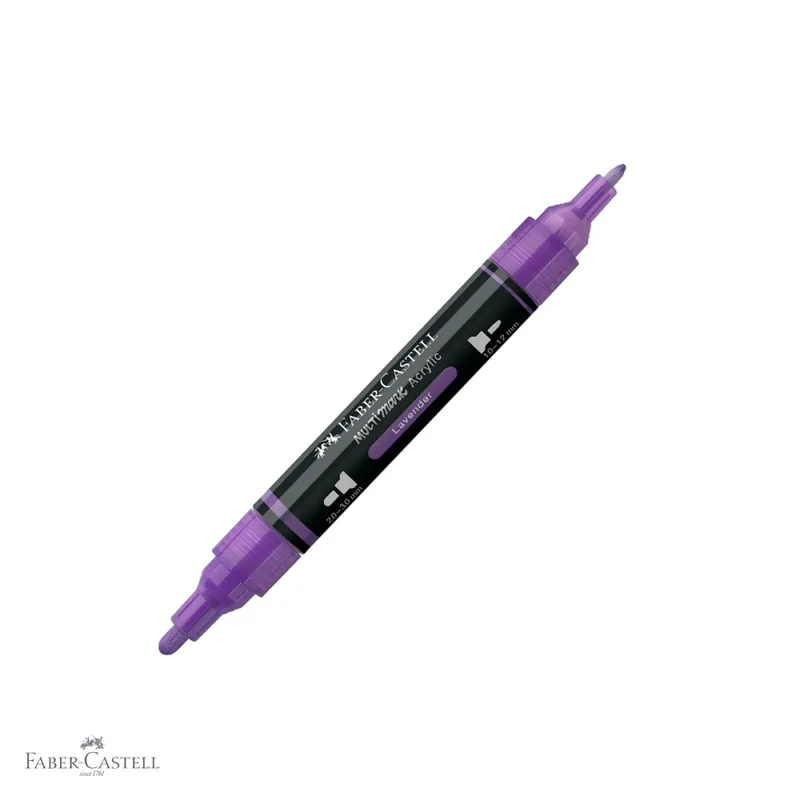 Marker acrilic Faber-Castell Multimark, culoare levantica 136, varf dublu, pentru suprafete multiple Cumpărături sigure