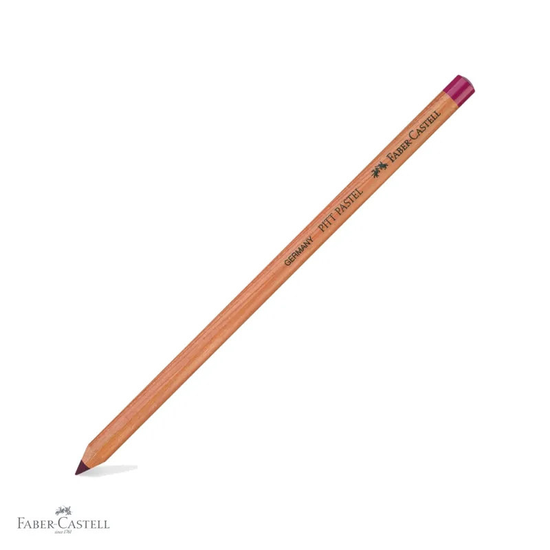 Disponibil imediat Creion pastel pe baza de ulei Faber-Castell Pitt, rosu-violet, pentru detalii fine si contururi