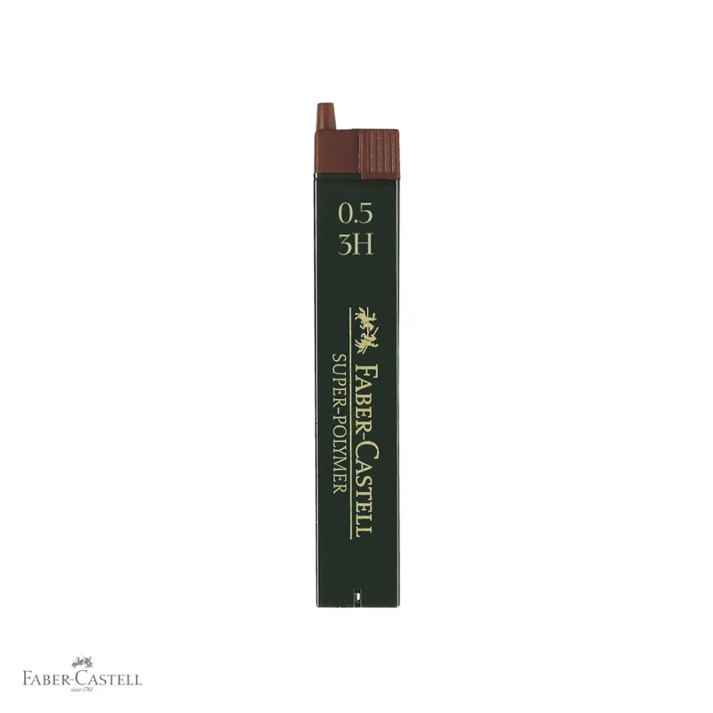 Comandă acum Mine creion mecanic Faber-Castell Super-Polymer 0.5 mm 3H, rezistenta ridicata la rupere, set 12 bucati