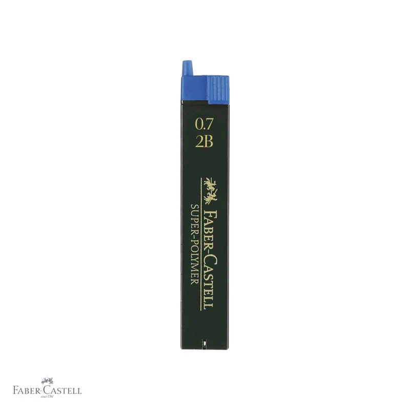 Preferatul clienților Mine creion mecanic Faber-Castell Super-Polymer 0.7 mm 2B, rezistenta la rupere, set 12 bucati