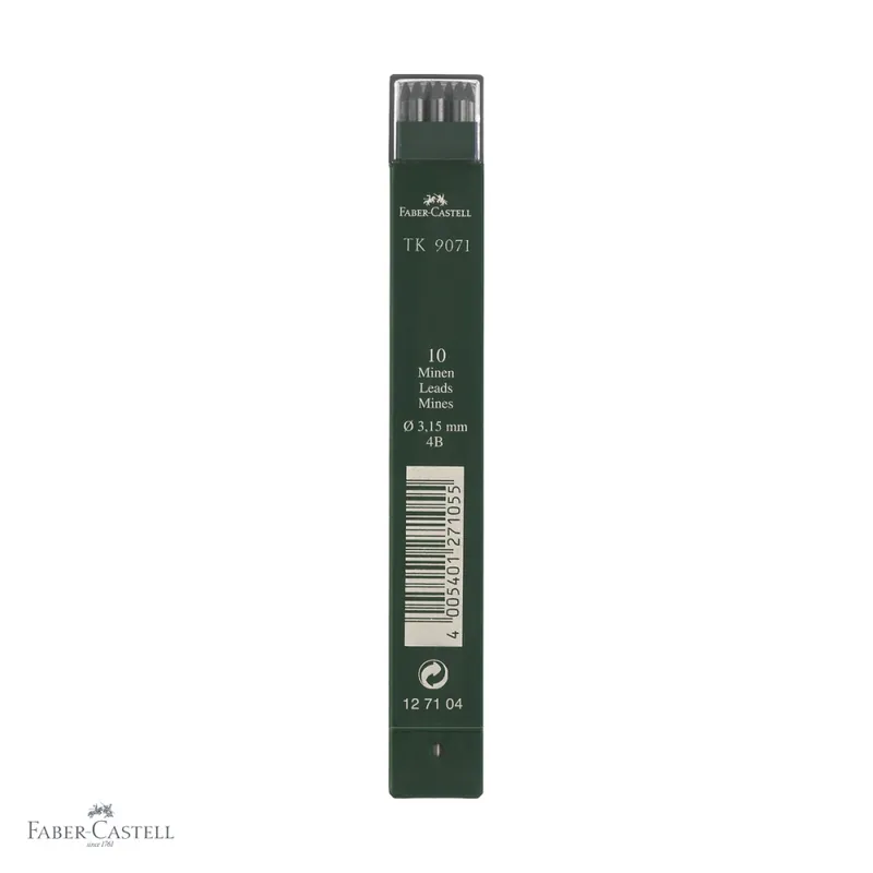 Mina creion mecanic Faber-Castell TK, grafit 4B, diametru 3.15 mm, pentru desen tehnic si artistic Preferatul clienților