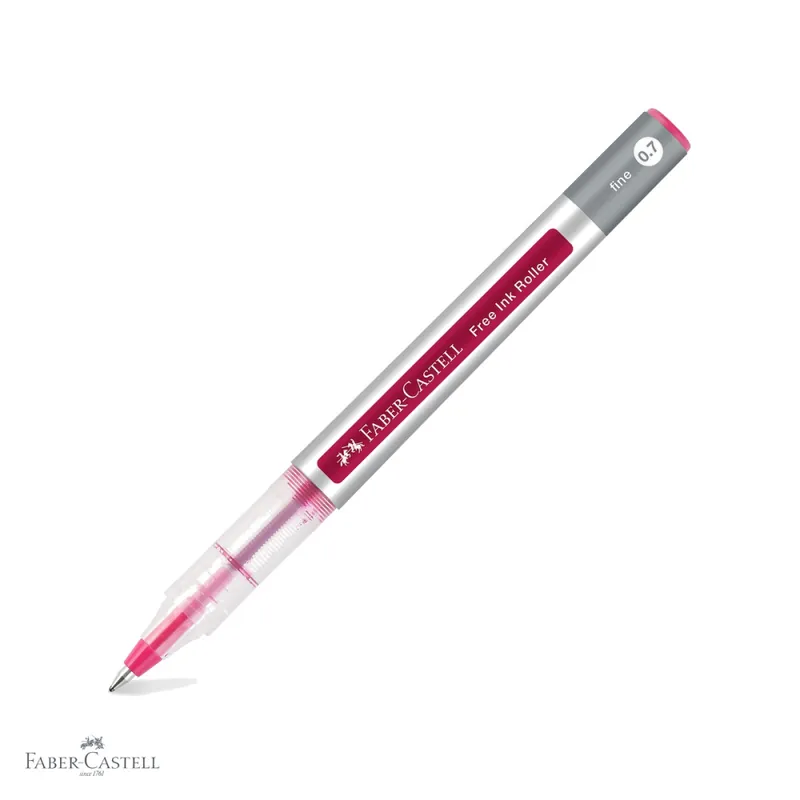 Roller Faber-Castell Free Ink 0.7mm, varf conic, cerneala visinie, scriere fina si confortabila Disponibil imediat