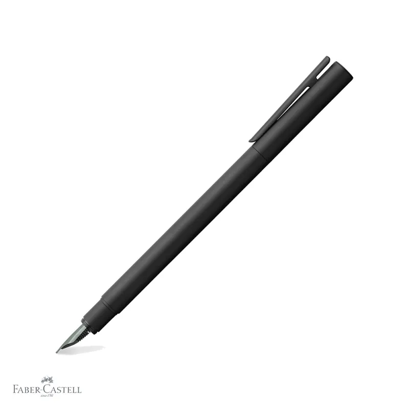 Stilou Faber-Castell Neo Slim, corp metalic negru, penita EF din otel inoxidabil, design slim pentru profesionisti Chilipir