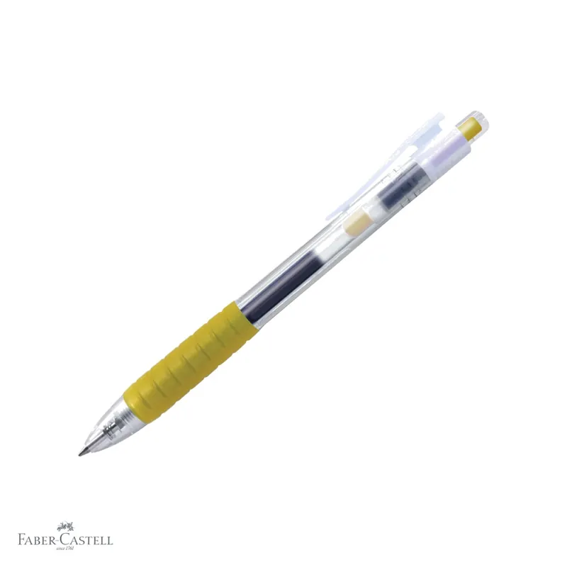 Pix cu gel Faber-Castell Fast Gel, varf 0.7 mm, cerneala aurie, uscare rapida, scriere fluida Plată securizată